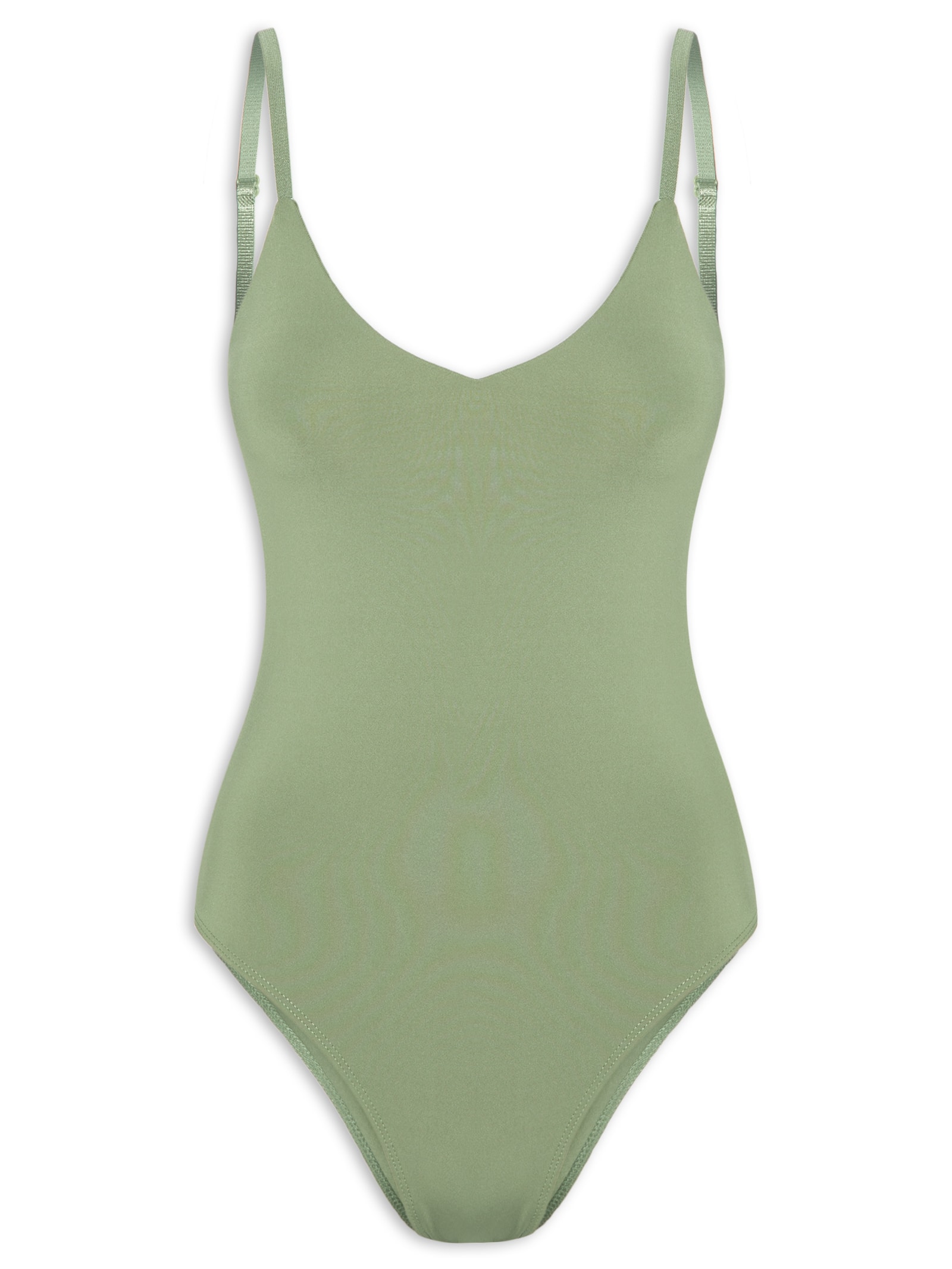 Body Feminino Alcinha Básico Verde Basiq
