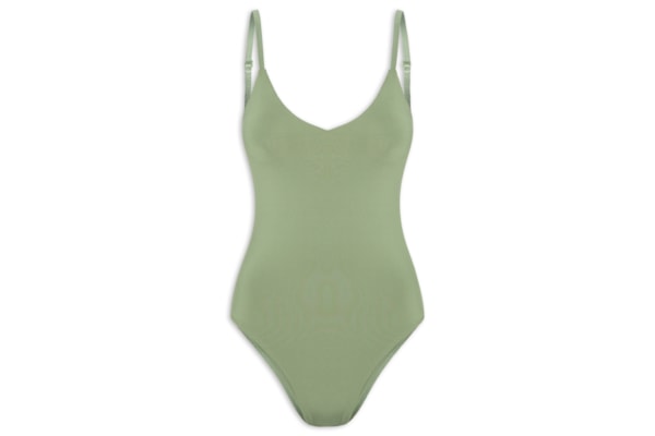 Body Feminino Alcinha Básico - Verde