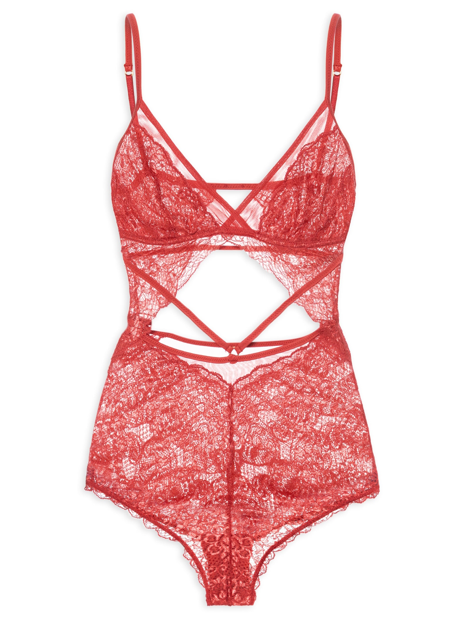 Body Feminino Alcinha Vermelho Valisere