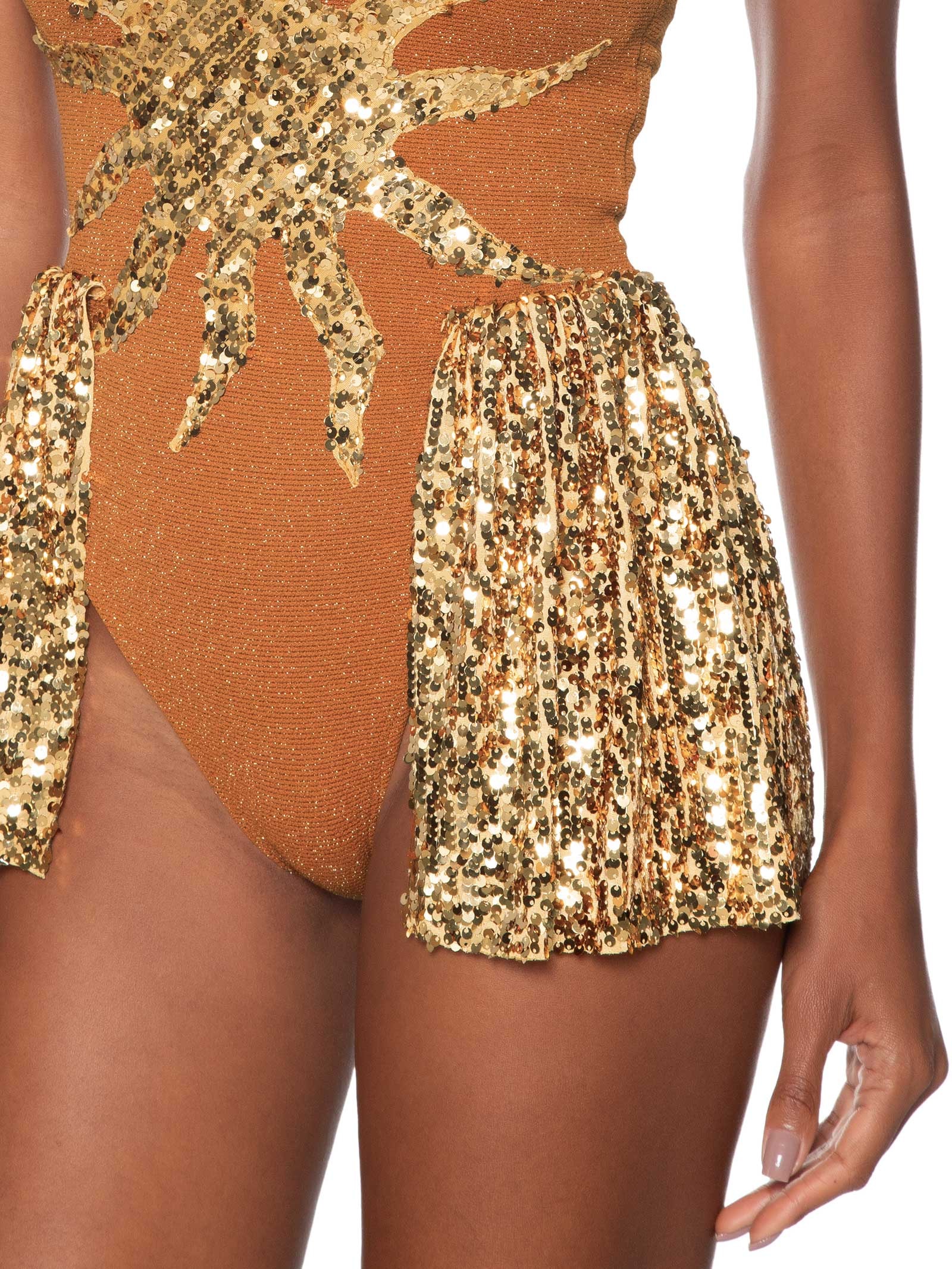 Body Feminino Alcione Tomara Que Caia Dourado Carnavália