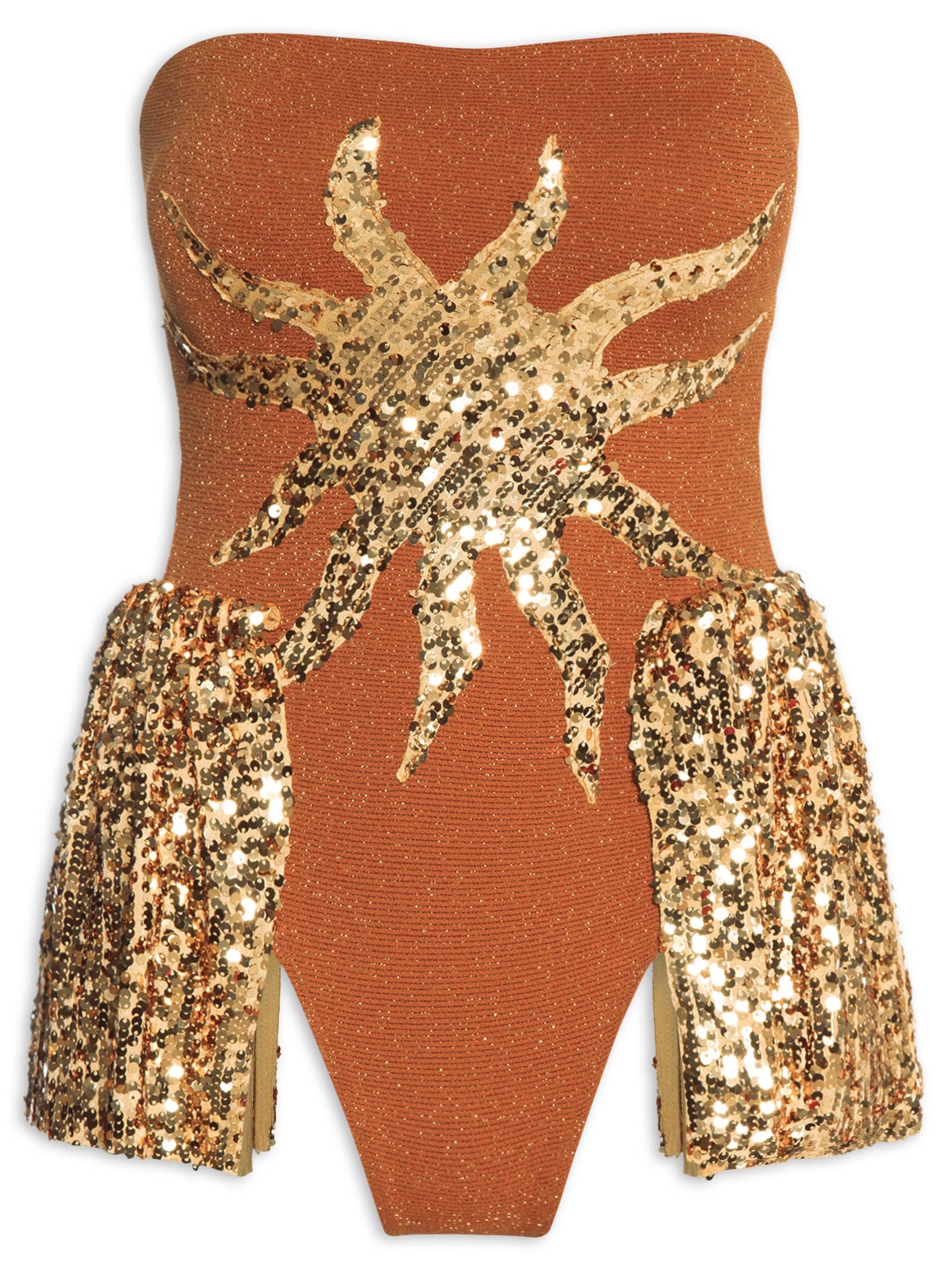 Body Feminino Alcione Tomara Que Caia Dourado Carnavália