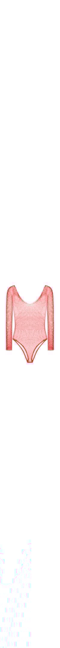 Body Feminino Arrastão Strass - Vermelho