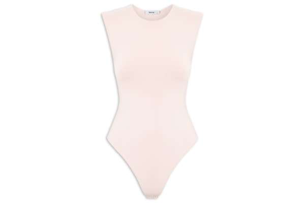 Body Feminino Básico Alça Larga - Bege