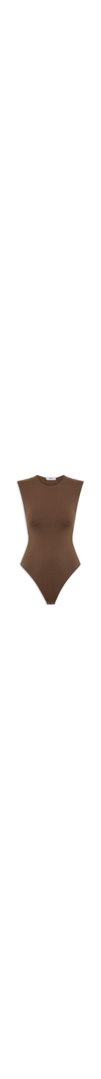 Body Feminino Básico Alça Larga - Marrom