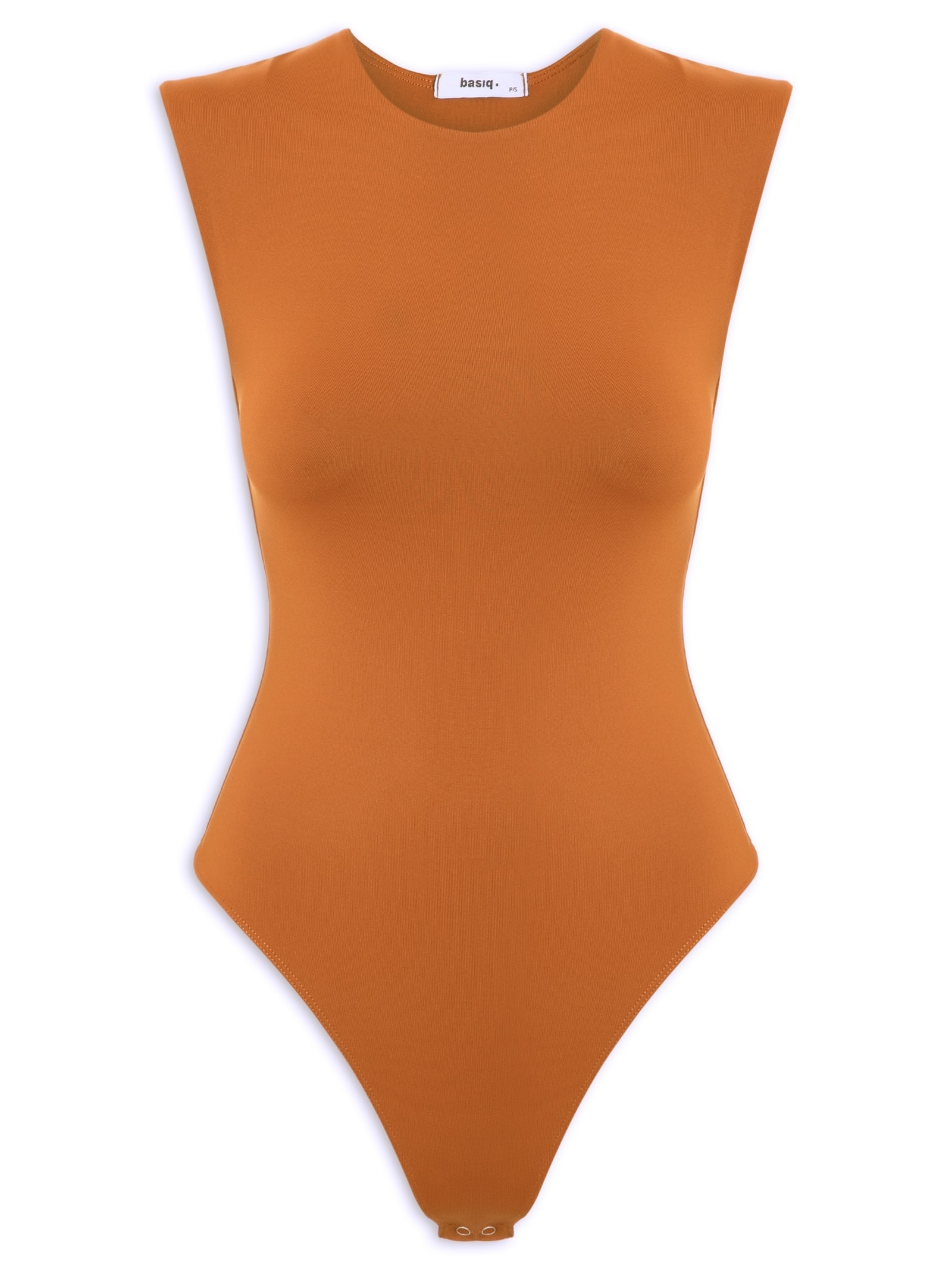 Body Feminino Básico Alça Larga Marrom Basiq