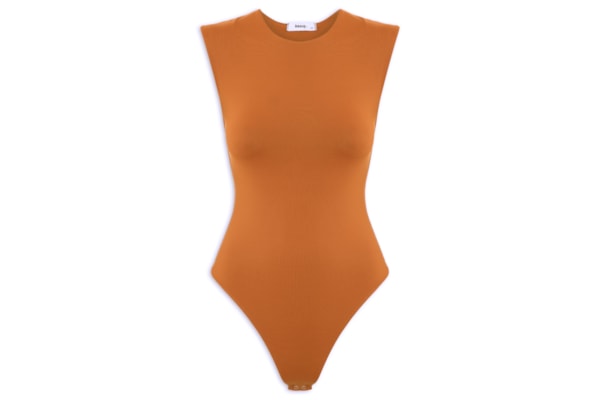 Body Feminino Básico Alça Larga - Marrom