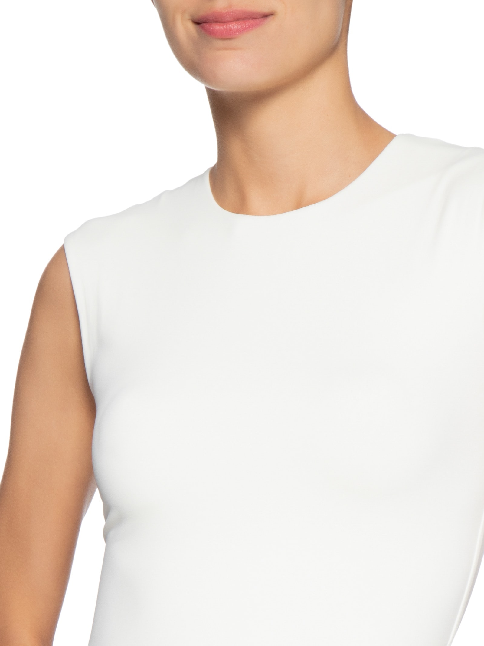 Body Feminino Básico Alça Larga Off White Basiq