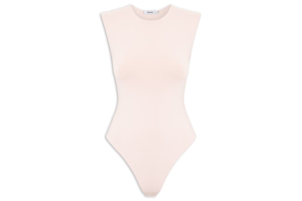 Body Feminino Básico Alça Larga – Bege