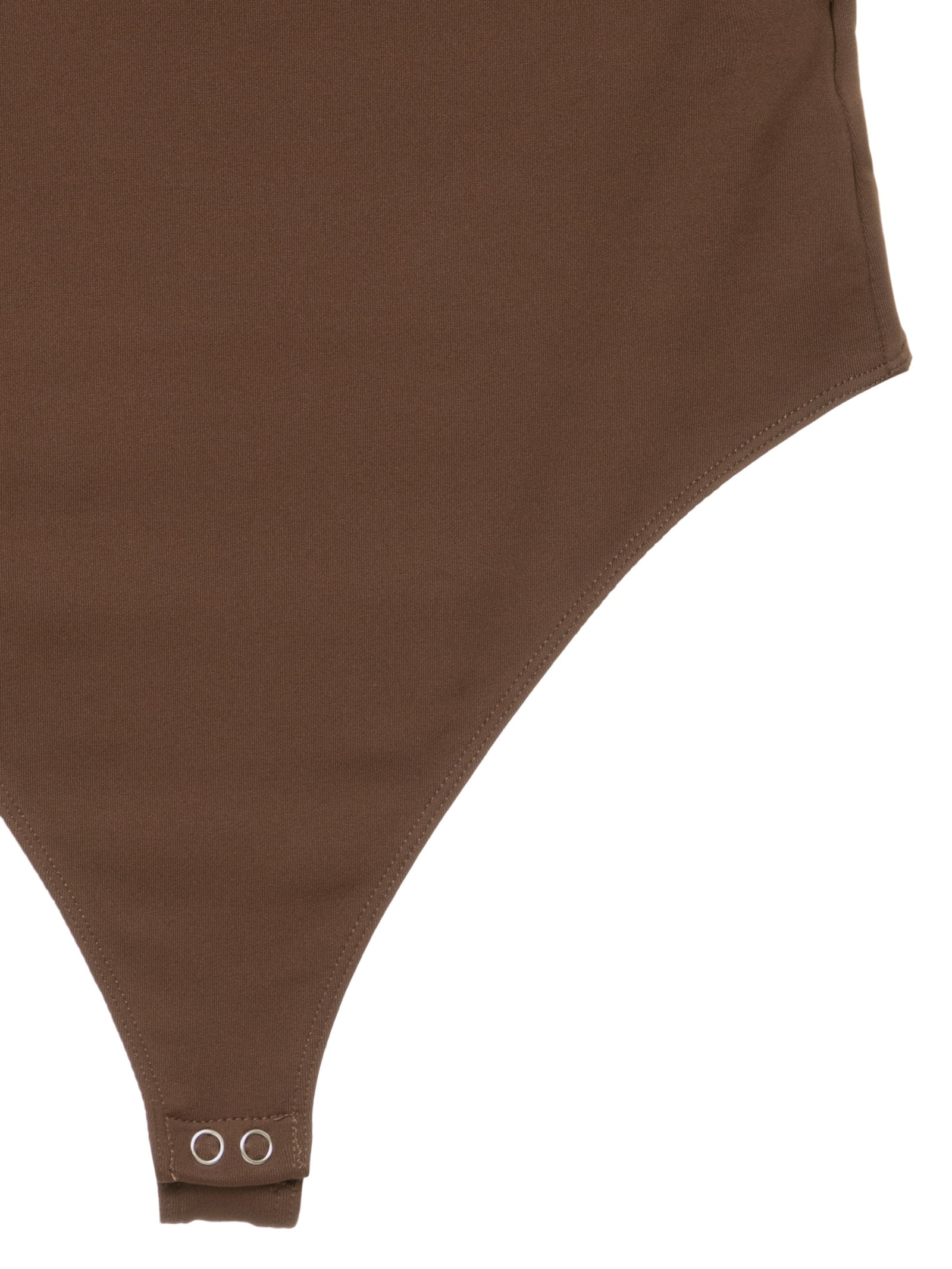 Body Feminino Básico Alça Larga – Marrom Basiq