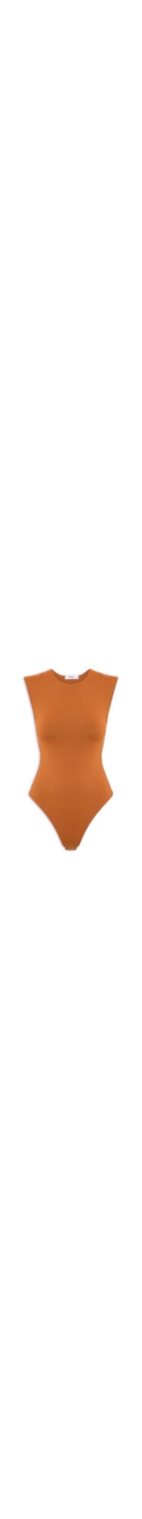 Body Feminino Básico Alça Larga – Marrom