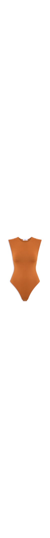 Body Feminino Básico Alça Larga – Marrom