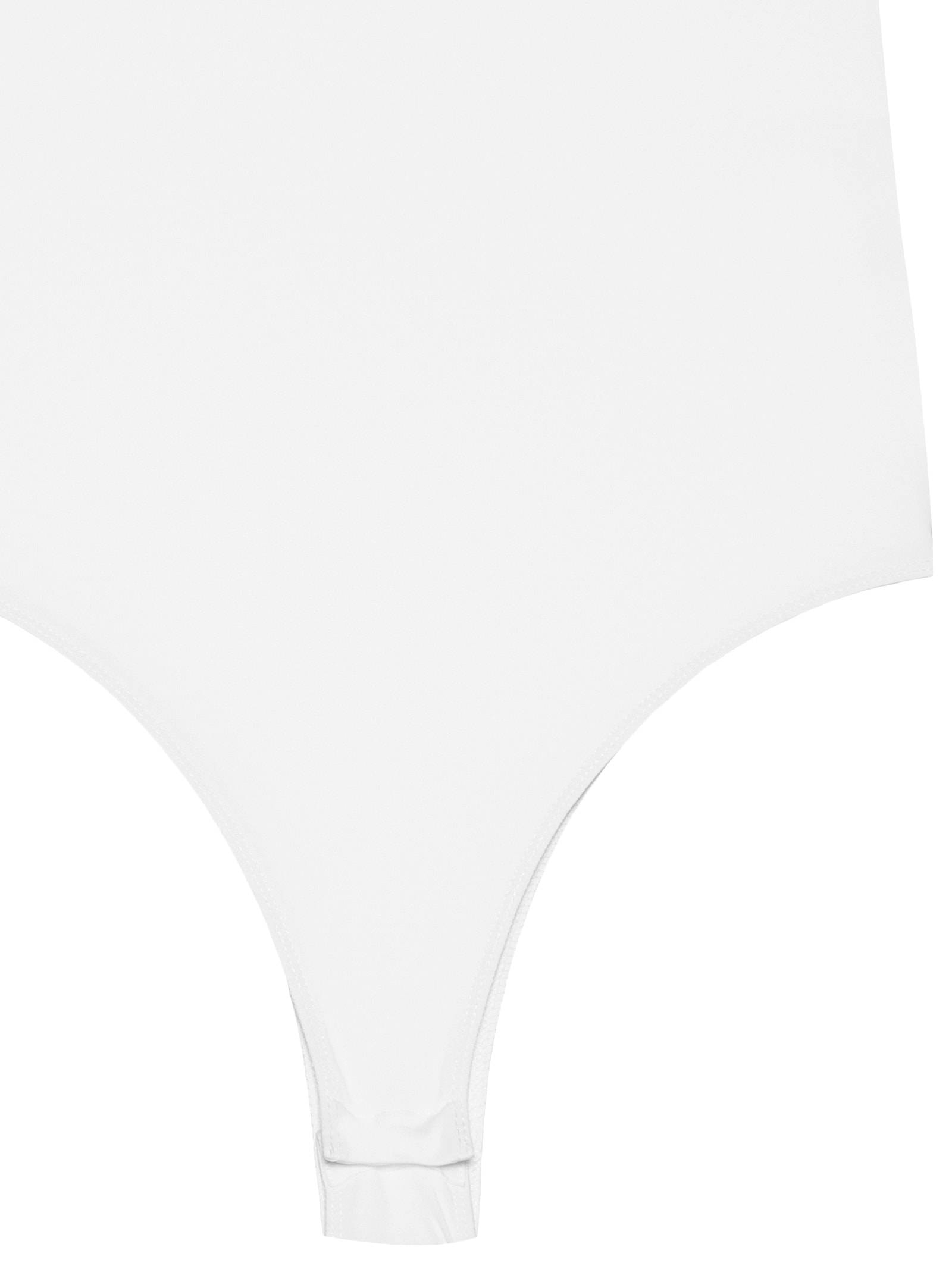 Body Feminino Básico Decote em U Off White Basiq
