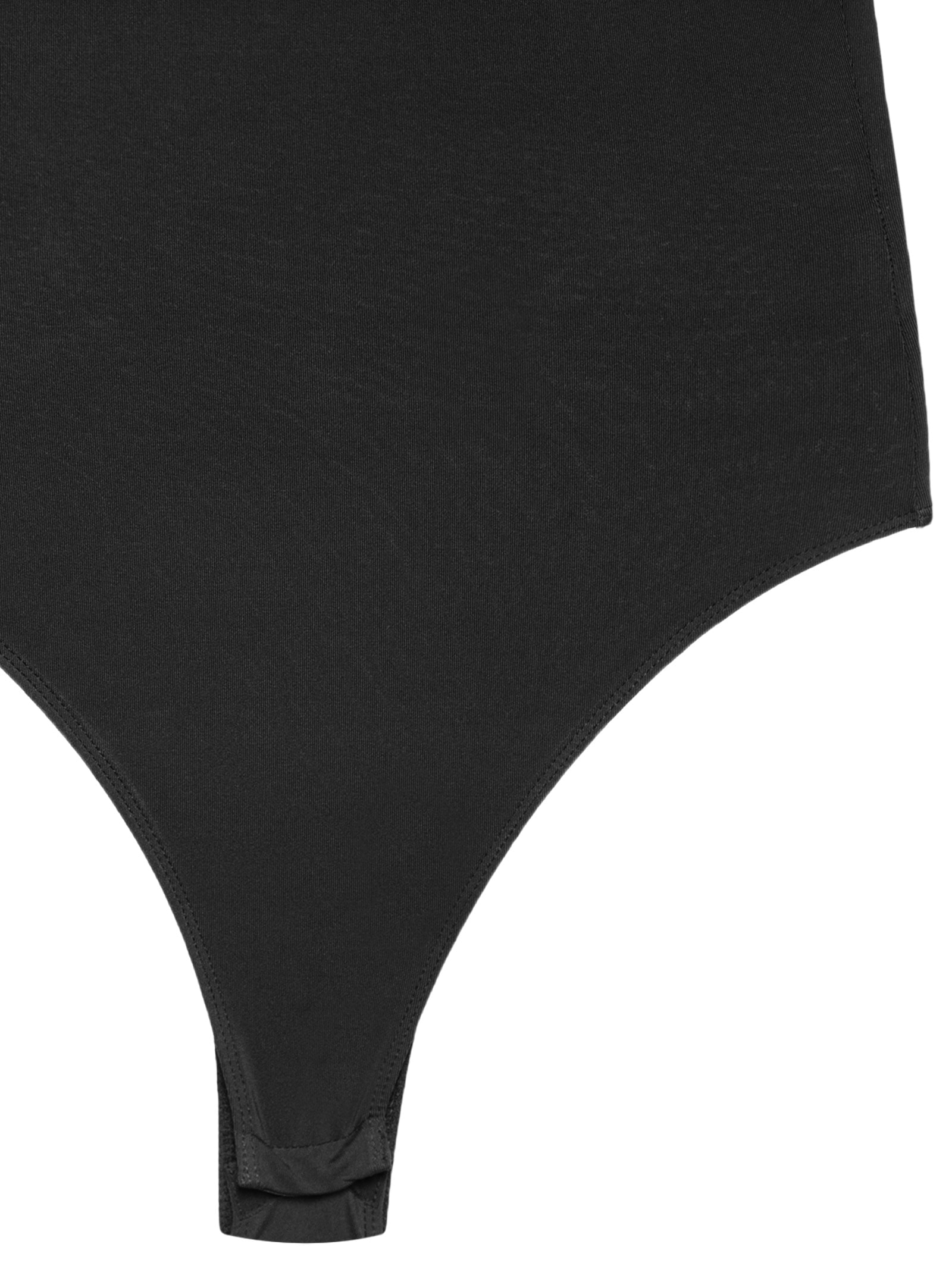 Body Feminino Básico Decote Em U Preto Basiq