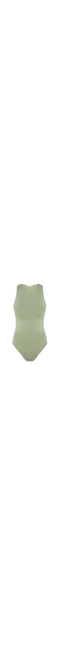Body Feminino Básico Decote Em U - Verde