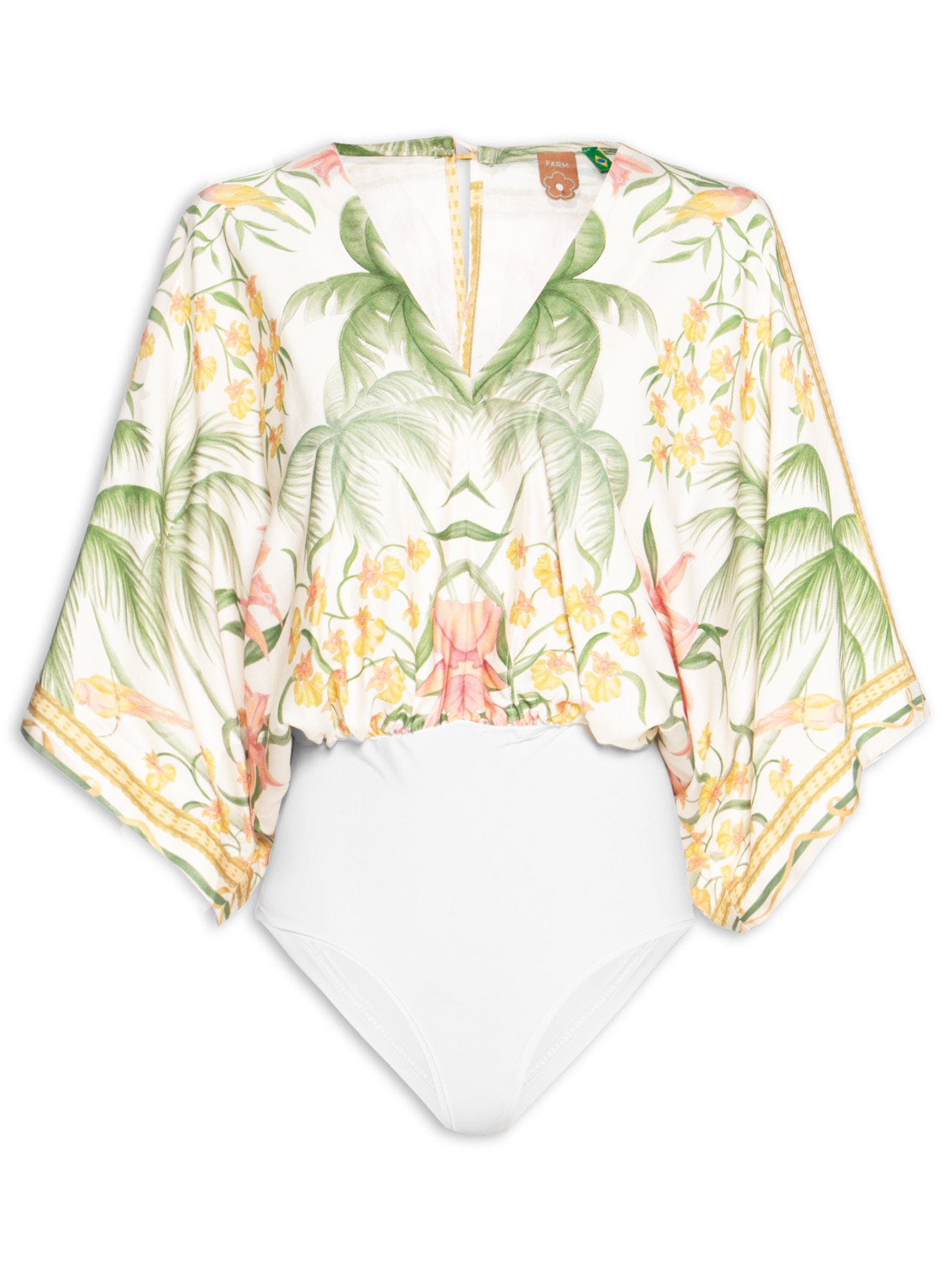 Body Feminino Capri 2 Off White Farm