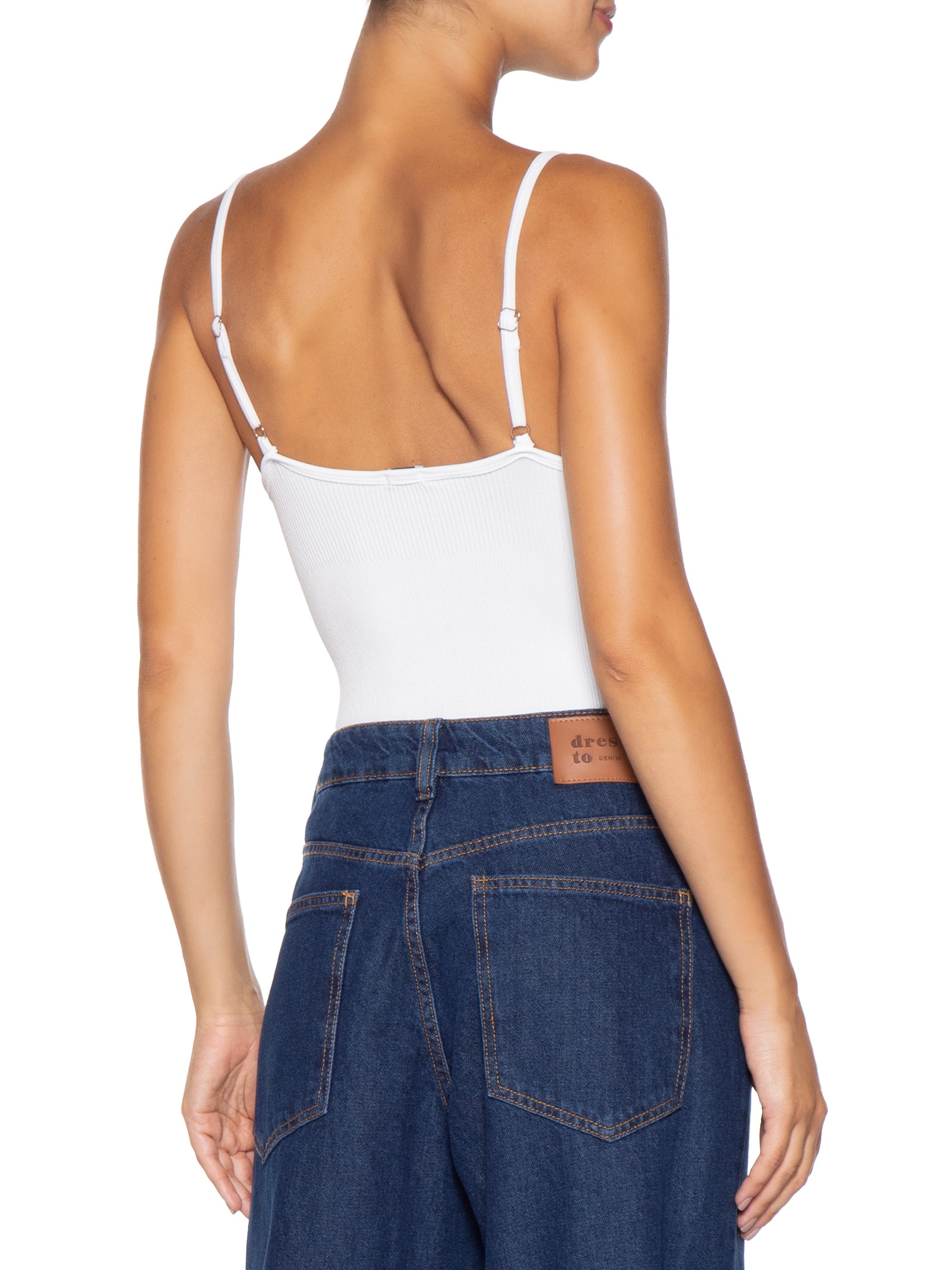 Body Feminino Comfy Alcinha Branco Basiq