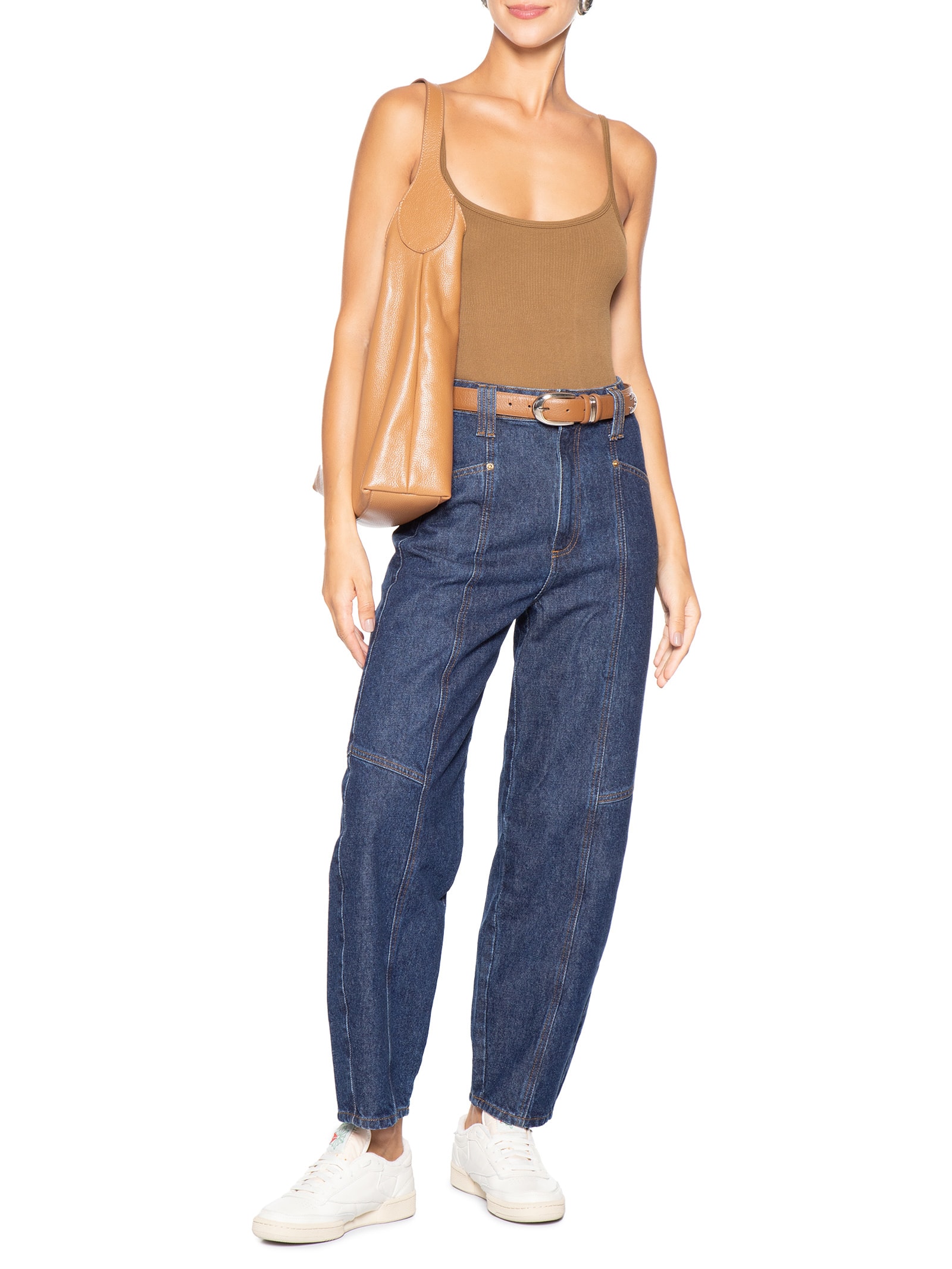 Body Feminino Comfy Alcinha Marrom Basiq