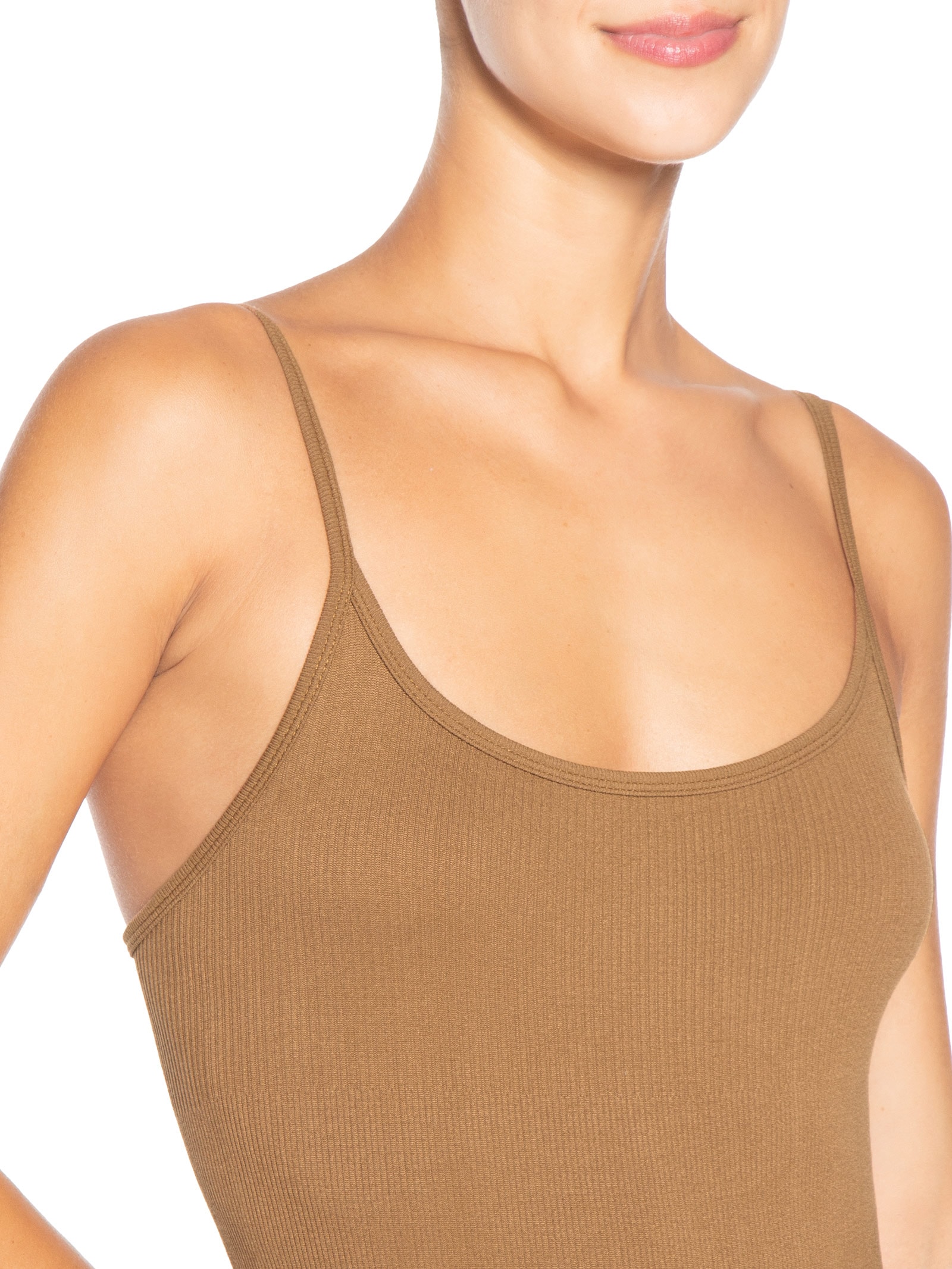 Body Feminino Comfy Alcinha Marrom Basiq