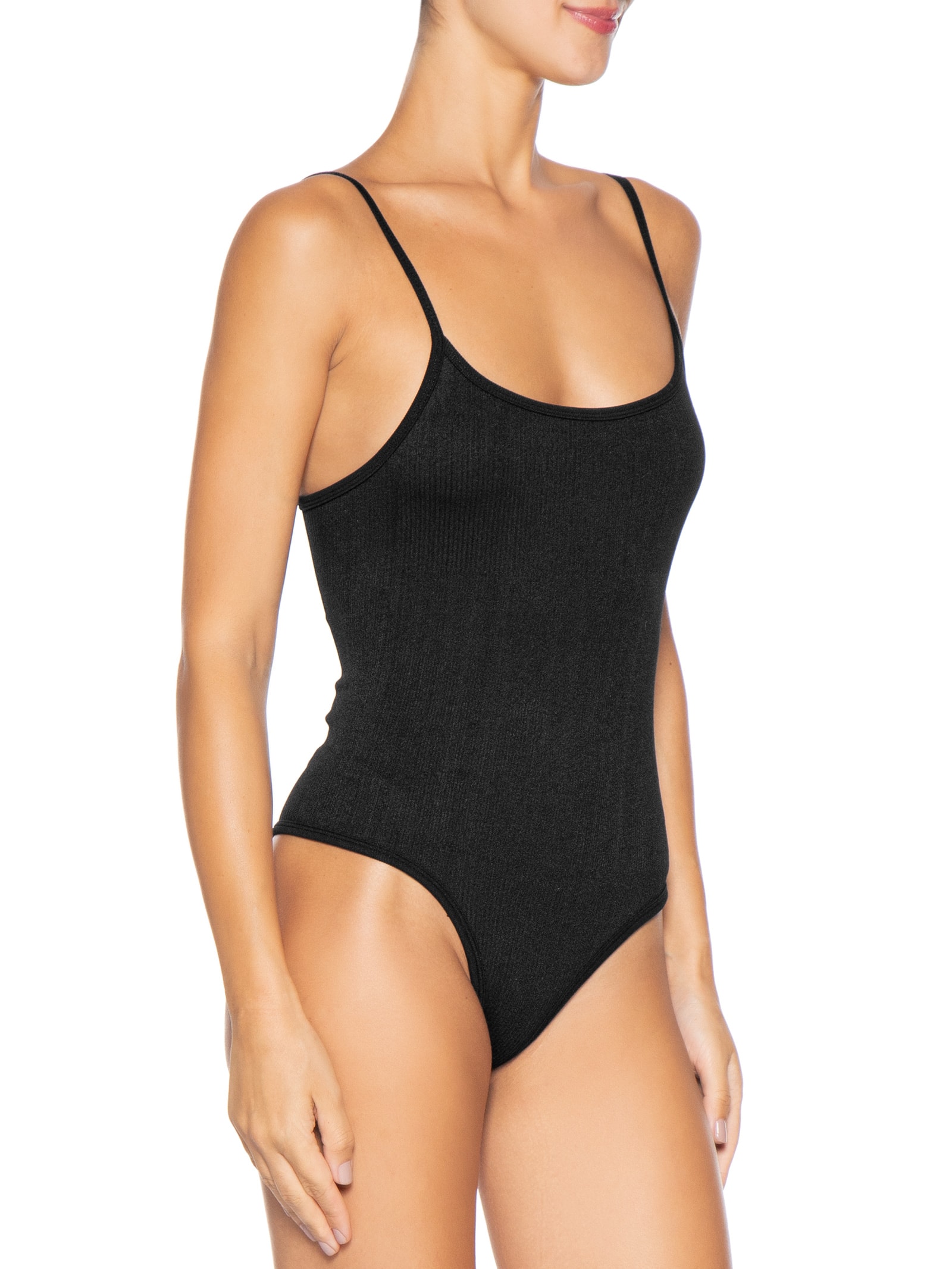 Body Feminino Comfy Alcinha Preto Basiq