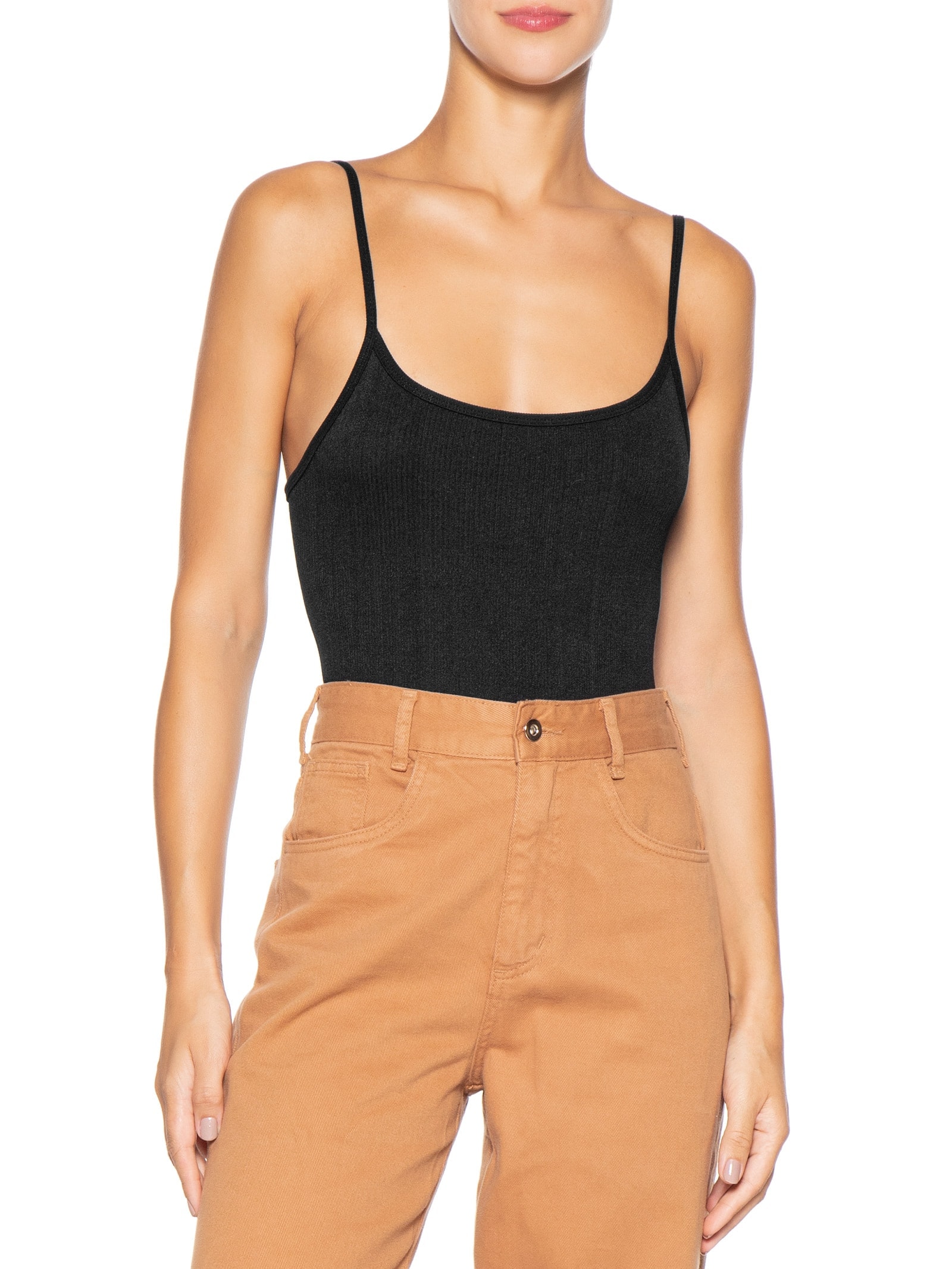 Body Feminino Comfy Alcinha Preto Basiq