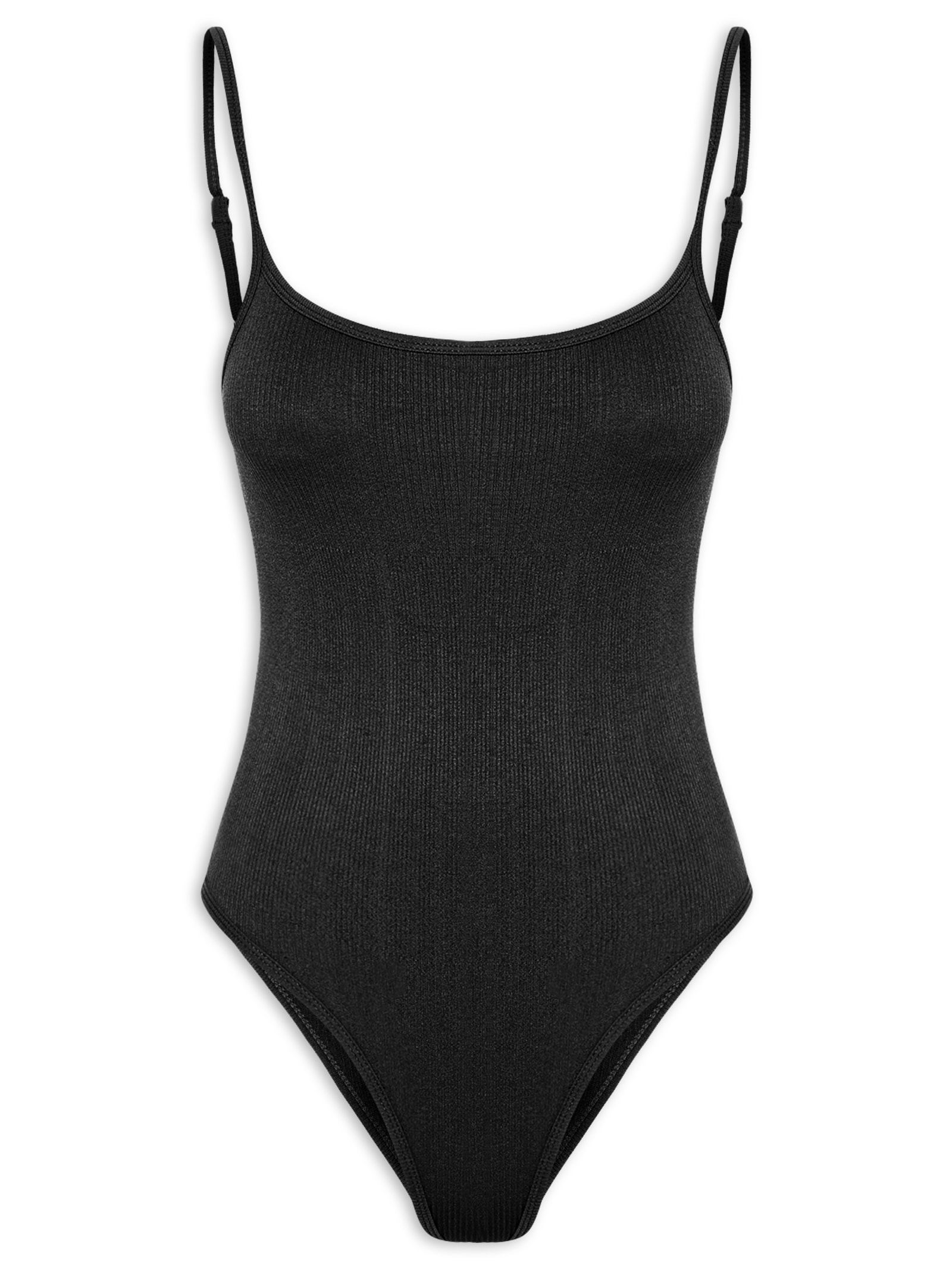 Body Feminino Comfy Alcinha Preto Basiq