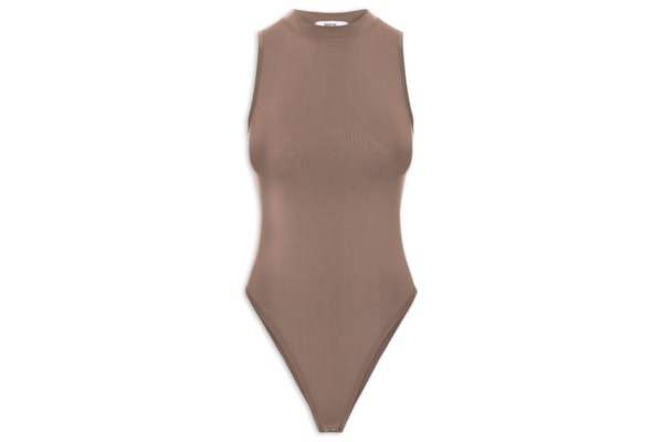 Body Feminino Comfy Em Malha - Marrom