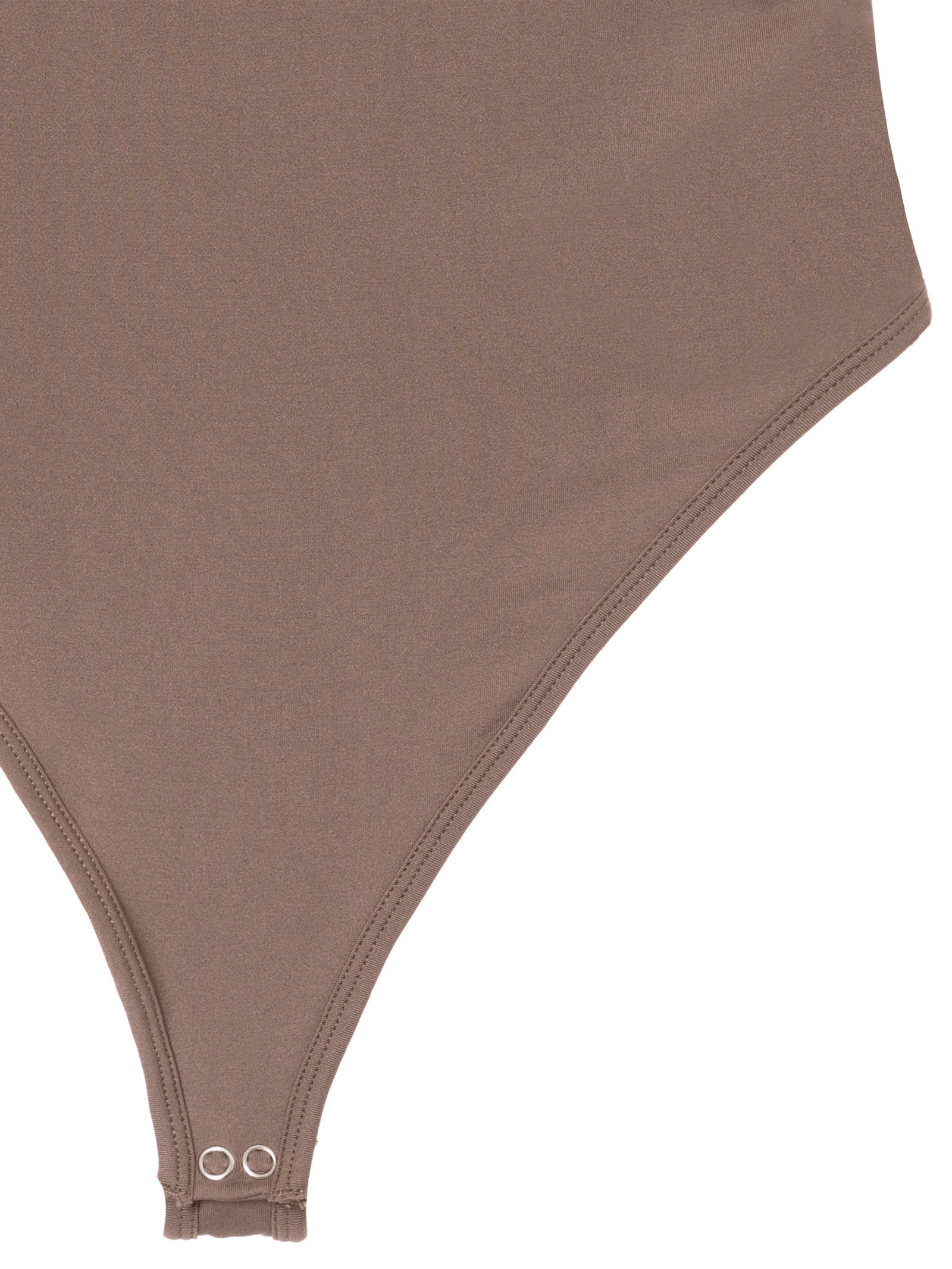 Body Feminino Comfy Em Malha Marrom Basiq