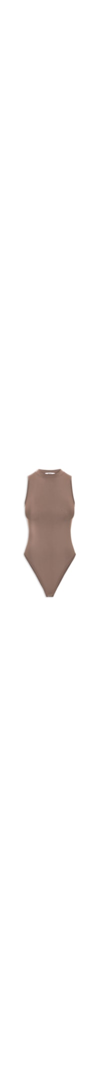 Body Feminino Comfy Em Malha - Marrom