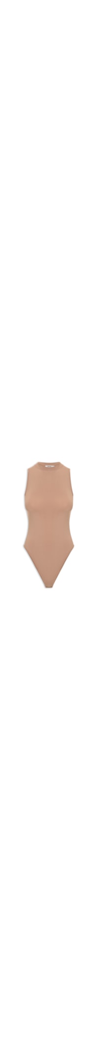 Body Feminino Comfy Em Malha - Marrom