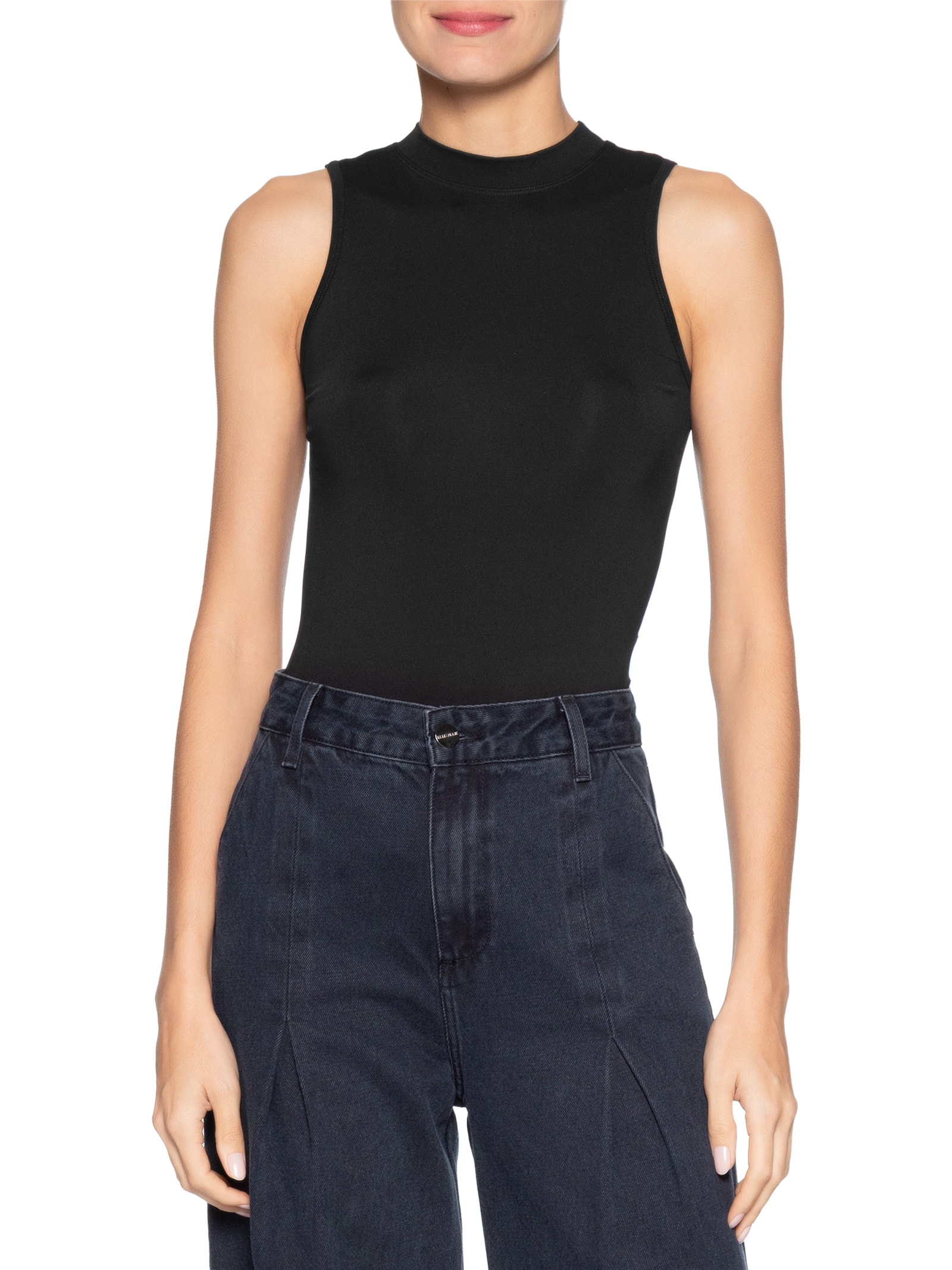 Body Feminino Comfy Em Malha Preto Basiq