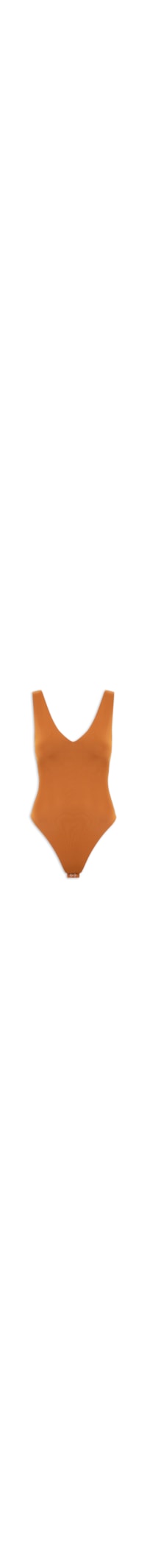 Body Feminino Decote em U - Marrom