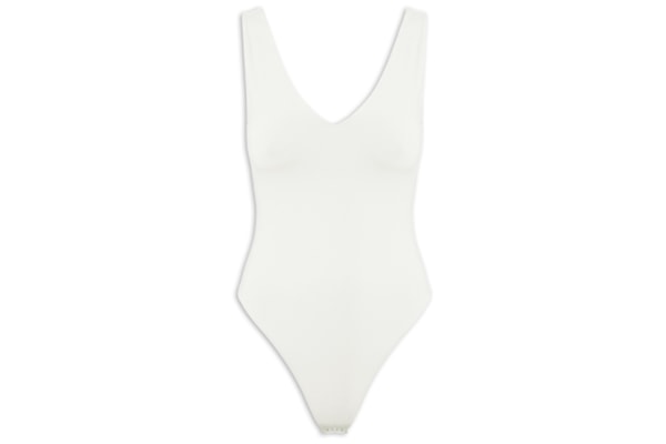 Body Feminino Decote em U - Off White