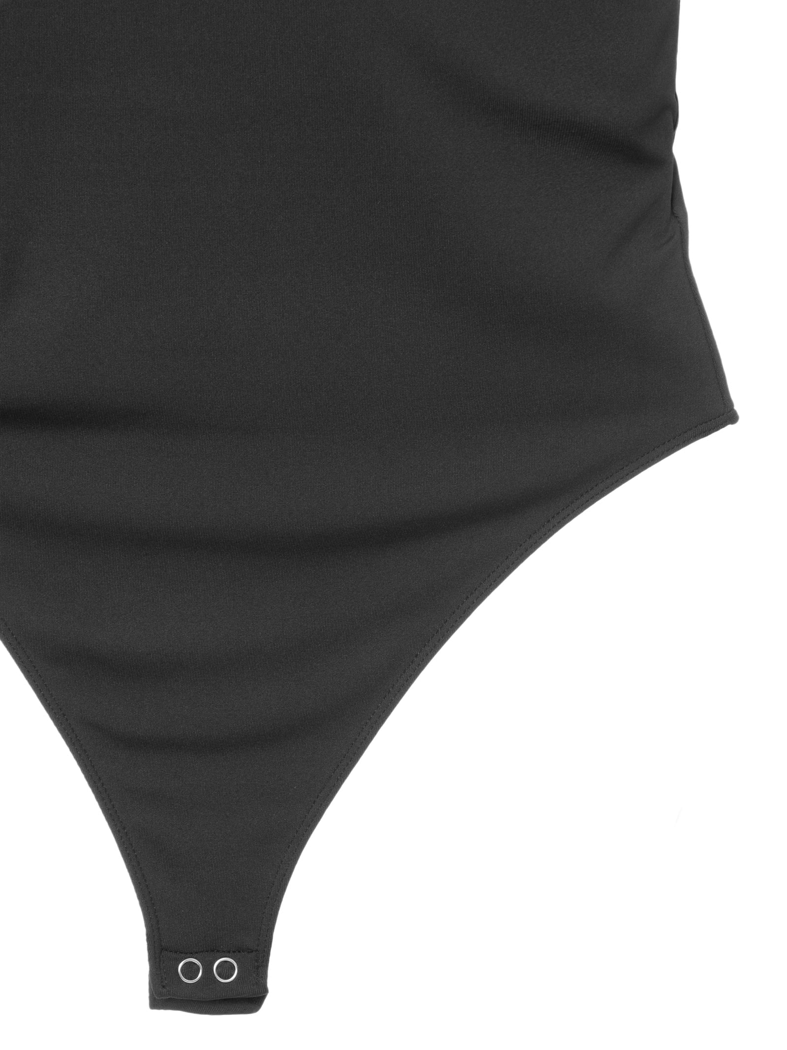 Body Feminino Decote em U Preto Basiq