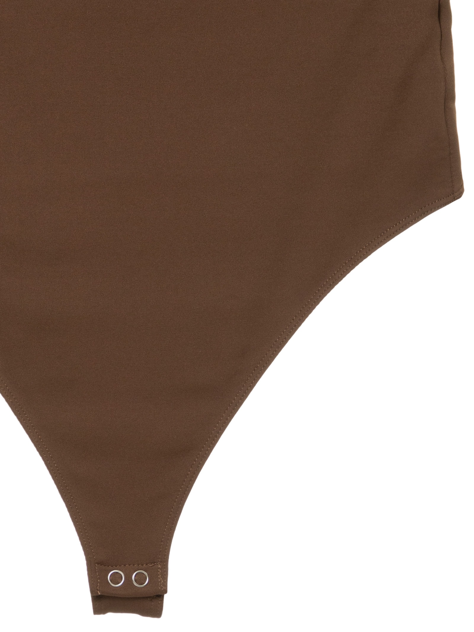 Body Feminino Decote em U – Marrom Basiq