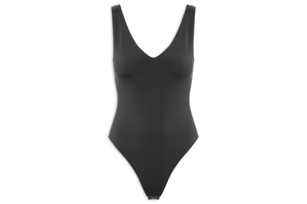 Body Feminino Decote em U – Preto
