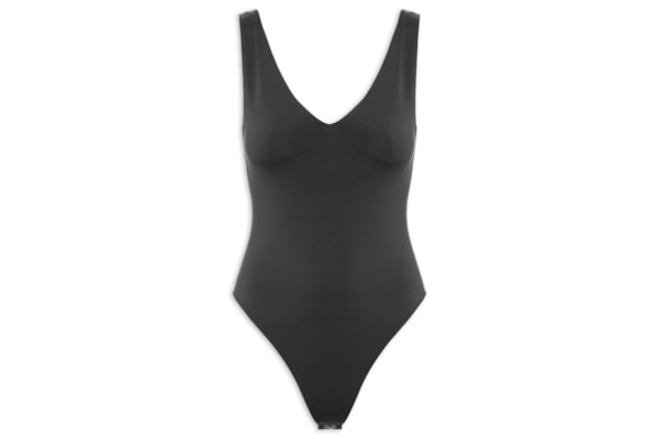 Body Feminino Decote em U – Preto