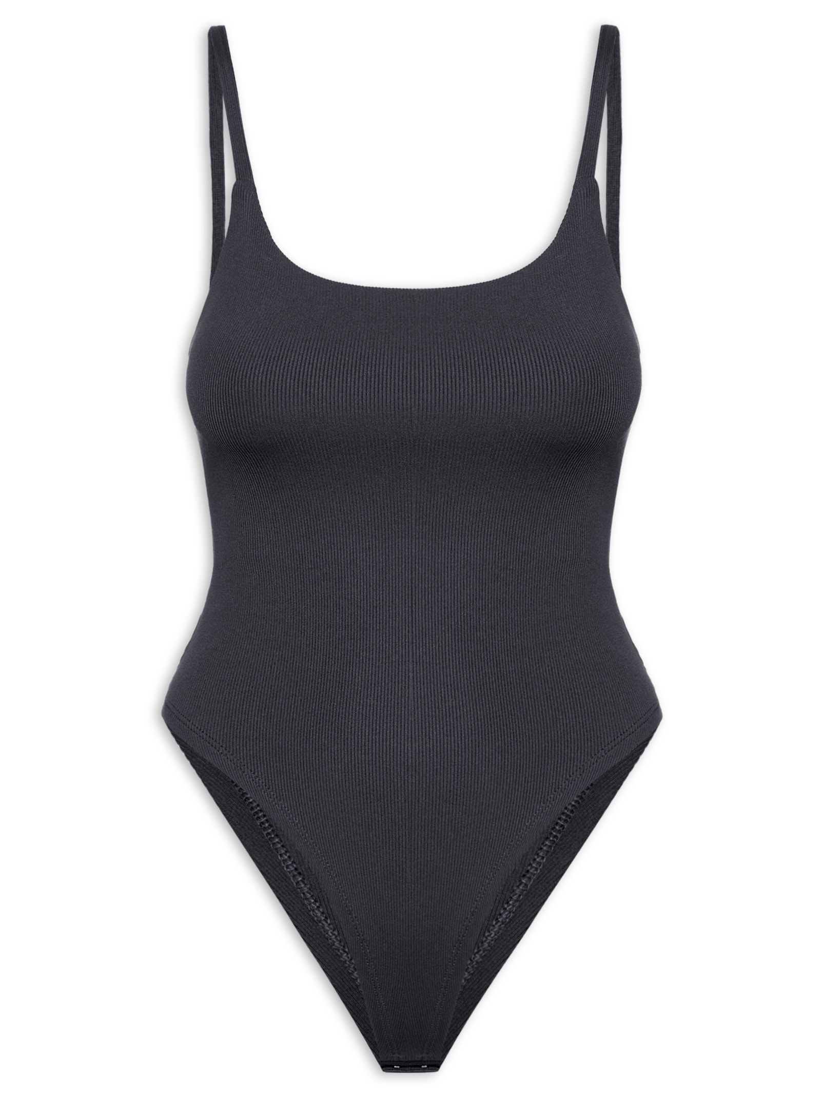 Body Feminino Decote Redondo Preto '2Essential