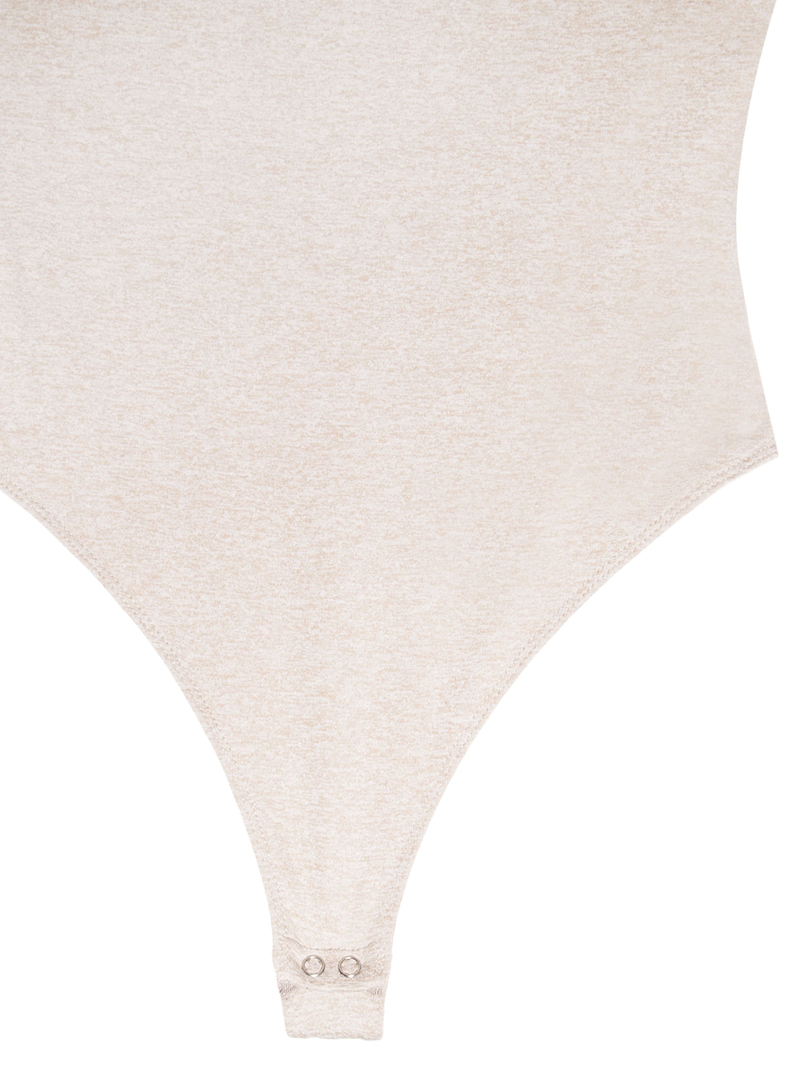 Body Feminino Decote Reto Bege '2Essential