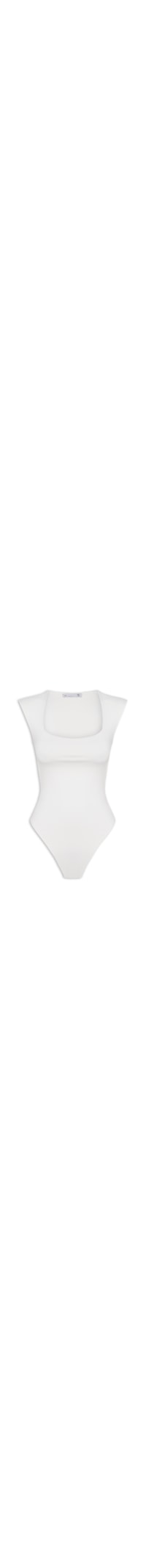 Body Feminino Decote Reto - Off White
