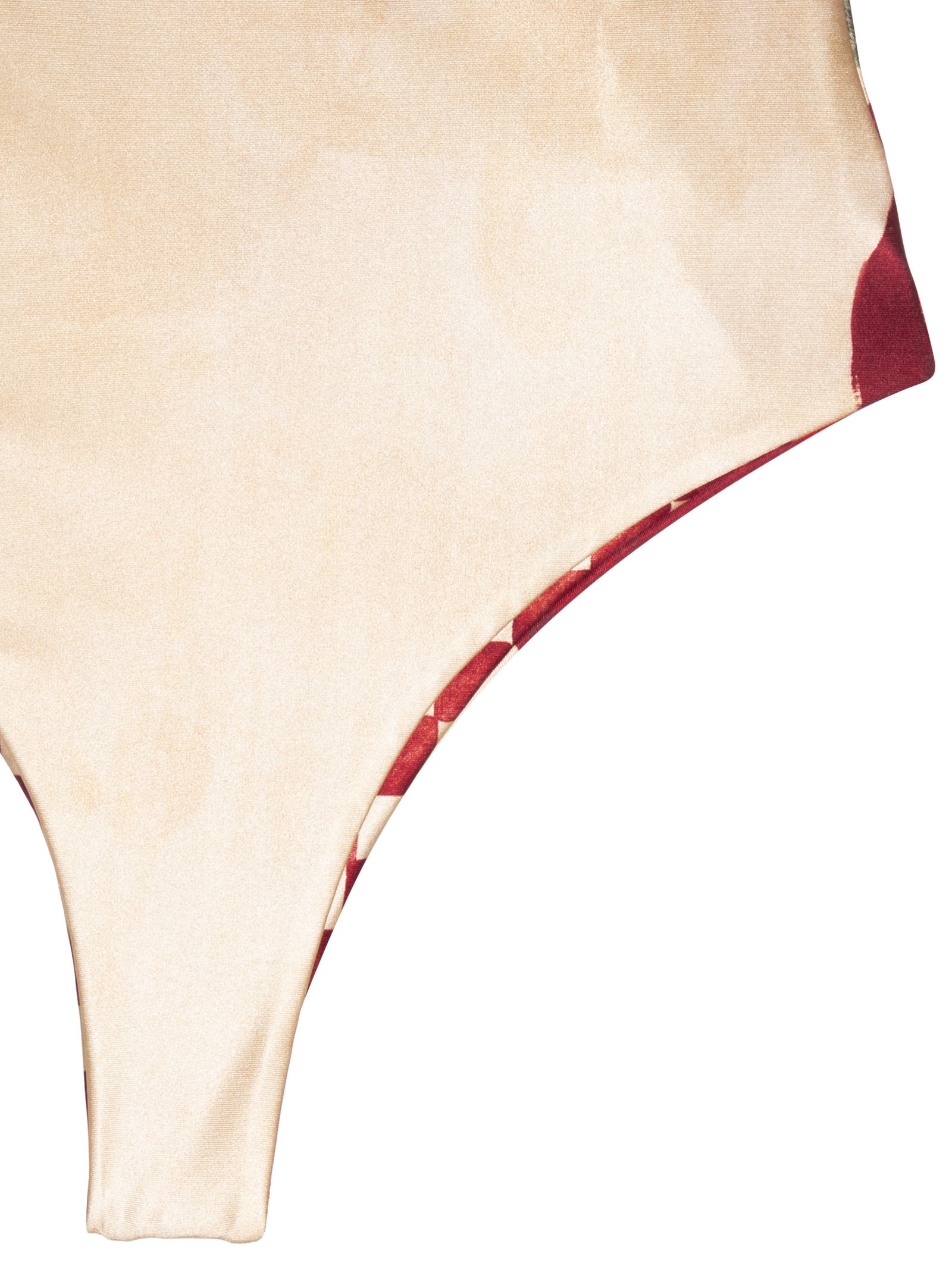 Body Feminino Double Face Estampado Bege Lança Perfume