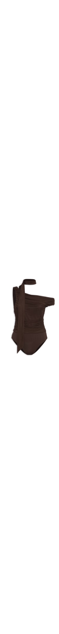 Body Feminino Drapeado - Marrom