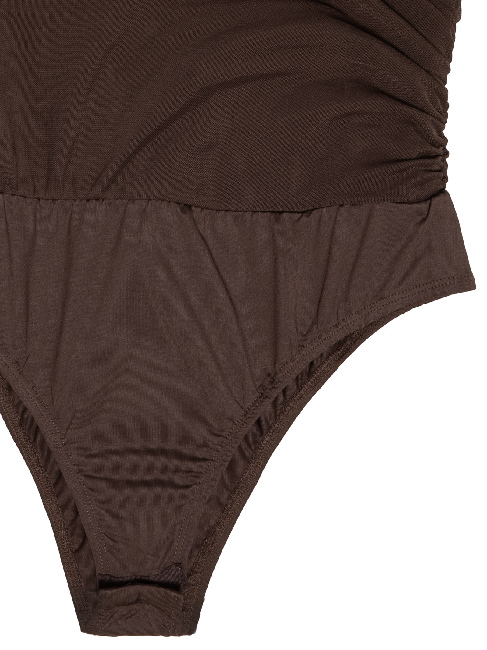 Body Feminino Drapeado Marrom Market 33