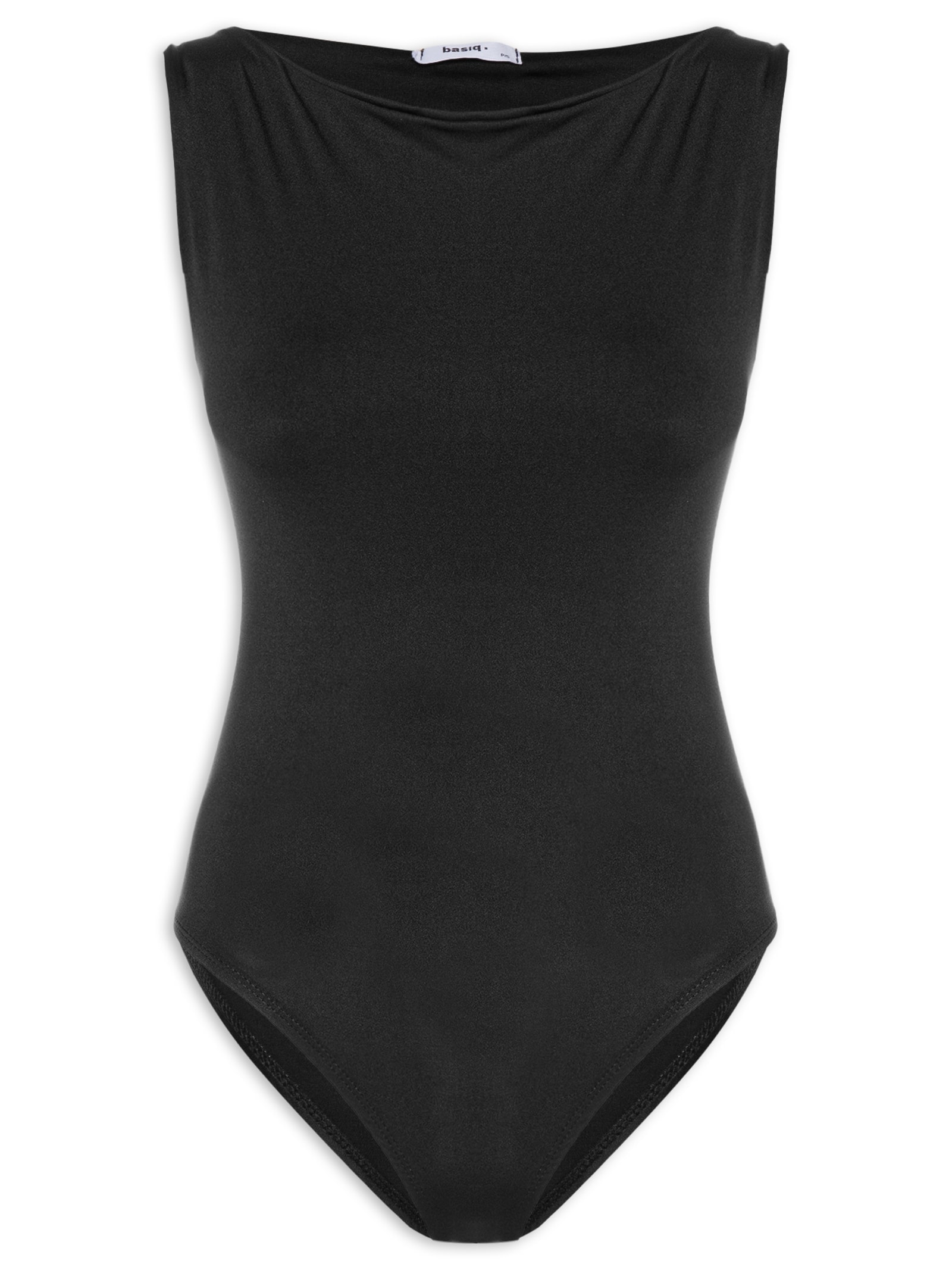 Body Feminino Drapeado Preto Basiq