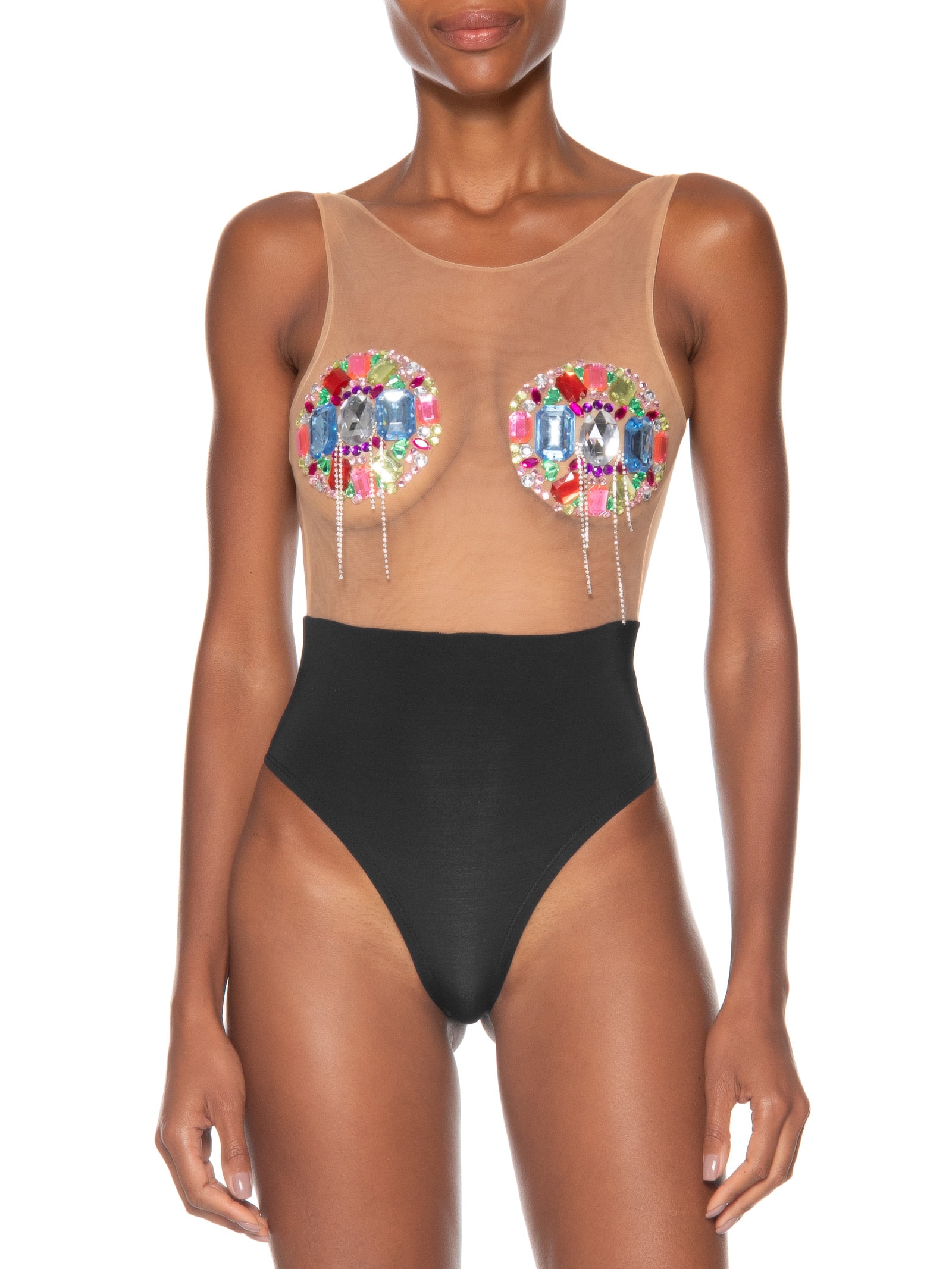 Body Feminino Elke Pedraria Preto Carnavália