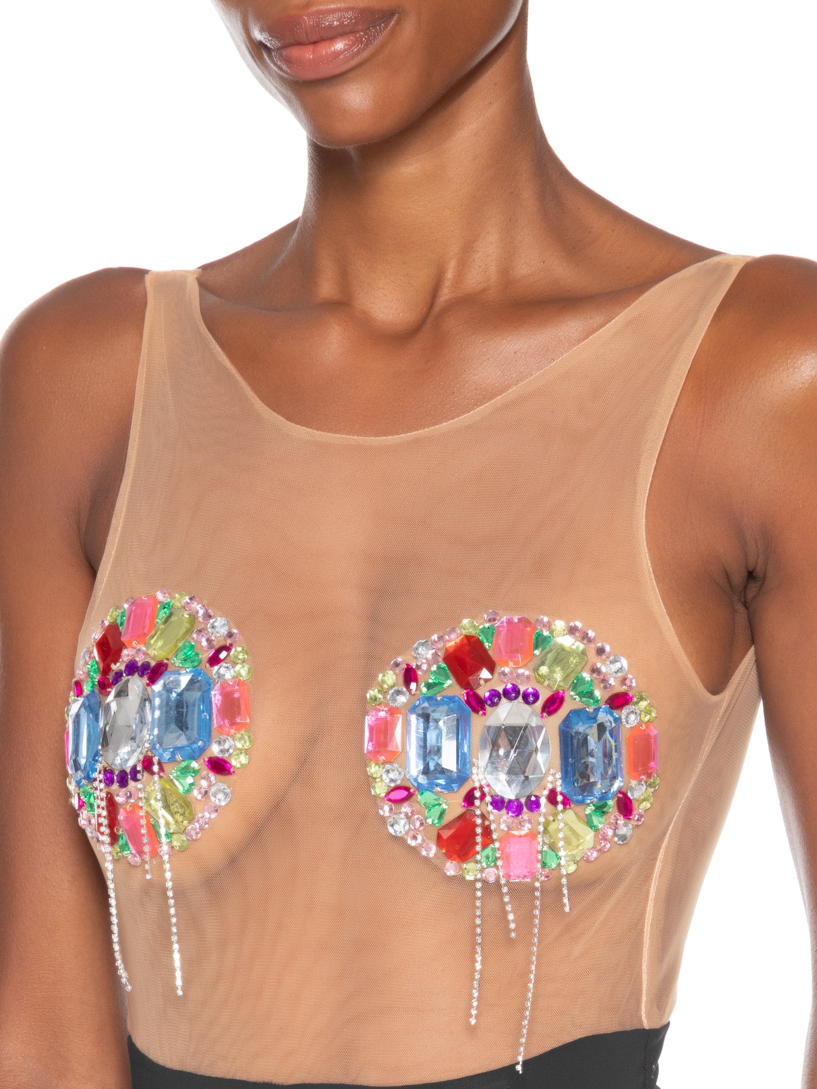 Body Feminino Elke Pedraria Preto Carnavália