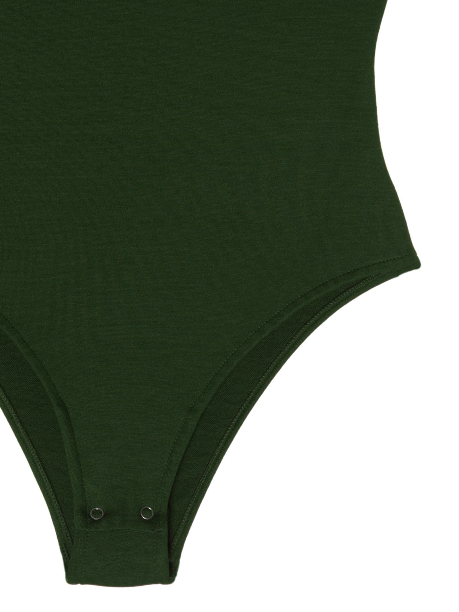 Body Feminino Em Decote Princesa Em Malha Verde '2Essential