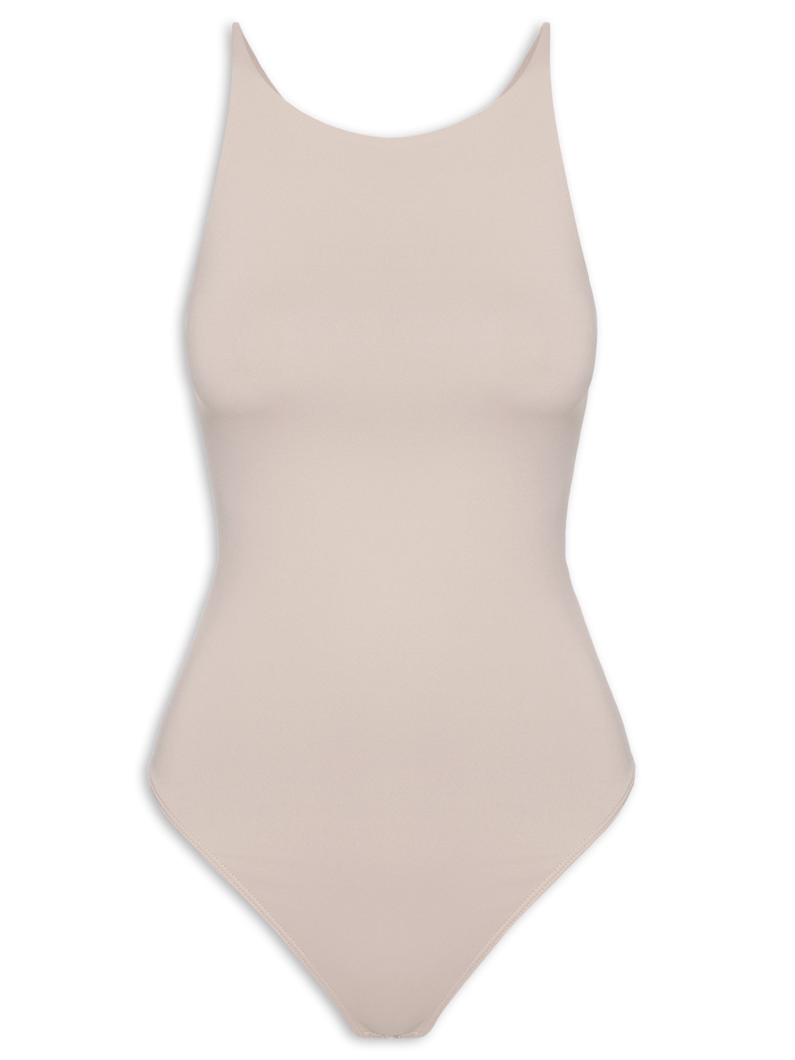 Body Feminino Em Malha Bege Market 33