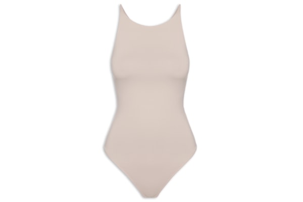 Body Feminino Em Malha - Bege