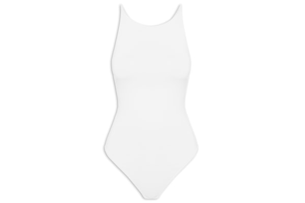 Body Feminino Em Malha - Off White