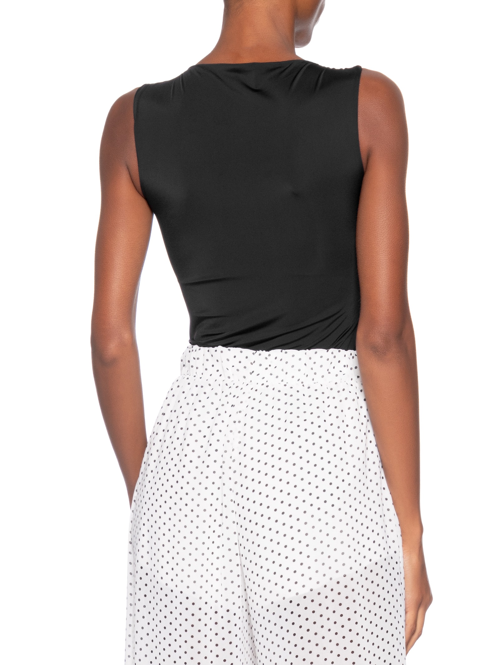 Body Feminino em Poliamida com Decote Assimétrico – Preto Market 33